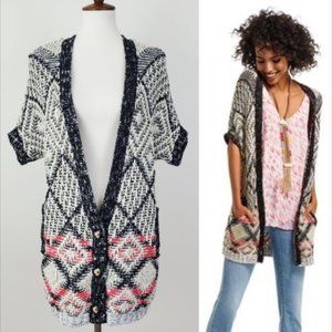 Vintage CAbi Provence Long Short Sleeve Sweater Cardigan #202